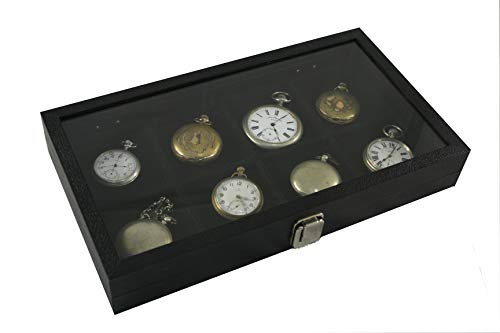 【中古】【未当て嵌める・未開封品】8 袂時計陳列箱見せびらかす アンティークジュエリーサプライガラストップ
