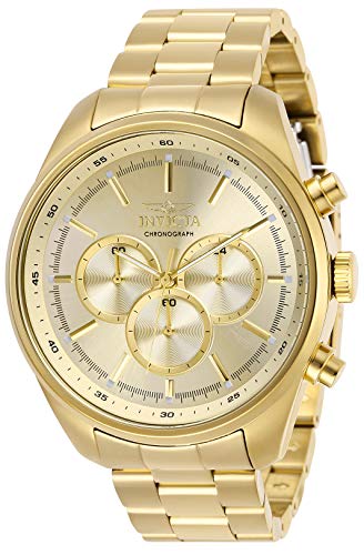 【中古】【未使用・未開封品】Invicta Men's Specialty Gold-Tone Steel Bracelet & Case Quartz Analog Watch 29168|AJIMURA-SHOP