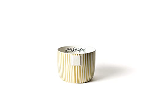 【中古】【未当て嵌める・未開封品】Coton Colors Happy Everything ゴールド縞模様 ミニどんぶり鉢