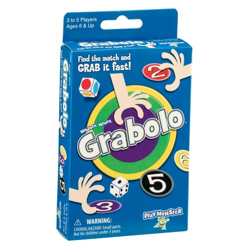【中古】【未使用・未開封品】PlayMonster グラボロ - 高速グラビングカードゲーム ブルー (7283)