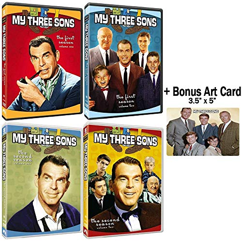 【中古】【未使用・未開封品】My Three Sons: TV Series Complete Seasons 1-2 DVD Collection + Bonus Art Card