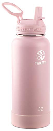 【中古】【未使用・未開封品】Takeya Actives 断熱ステンレススチールウォーターボトル ストロー蓋付き 32オンス ブラッシュ｜AJIMURA-SHOP
