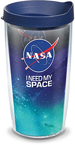 【中古】【未当て嵌める・未開封品】Tervis 亜米利加製 二重壁 NASA 断熱タンプラー優勝杯 水ものを冷たく保温 16薬局衡オンス I Need My Space 家電-その他
