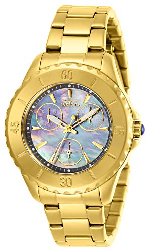 【中古】【未使用・未開封品】Invicta Women's 29109 Angel Quartz 3 Hand Gold, Gunmetal Dial Watch|AJIMURA-SHOP