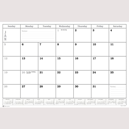【中古】【未使用・未開封品】Desk Pad Monthly Calendar Insert Pack, 24.5 x 16