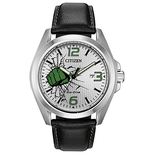 【中古】【未当て嵌める・未開封品】【並行輸入品】CITIZEN MARVEL THE HULK シチズン マーベル ザ ハルク AW1431-24W ウオッチ メンズ 逆インポート アナログ ソーラー 黒いこと 黒 グリー