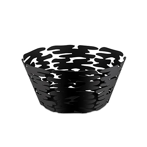 【中古】【未当て嵌める・未開封品】Alessi Barket ラウンド提げ篭 ? 21 黒いこと