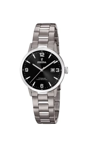 【中古】【未使用・未開封品】Festina | レディース チタン | ブラックダイヤル | チタンブレスレット | F20436/3