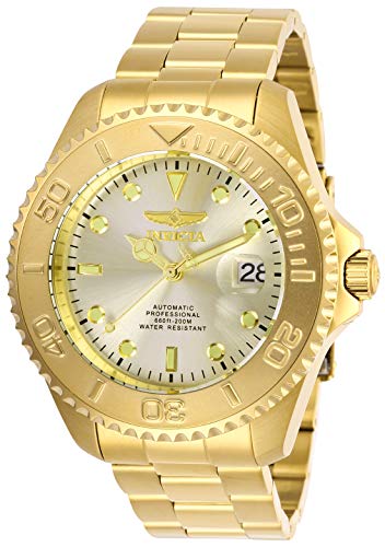【中古】【未使用・未開封品】Invicta Men's Pro Diver Gold-Tone Steel Bracelet & Case Automatic Champagne Dial Analog Watch 28950｜AJIMURA-SHOP
