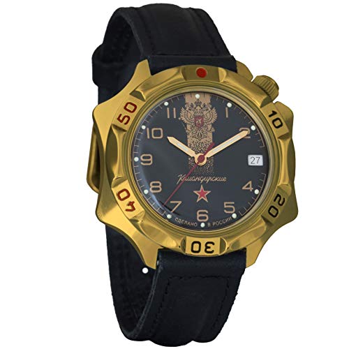 【中古】【未当て嵌める・未開封品】Vostok Komandirskie ダブルヘッドイーグル機械類式メンズミリタリーウォッチ #539792 (古典派音楽) その他-靴