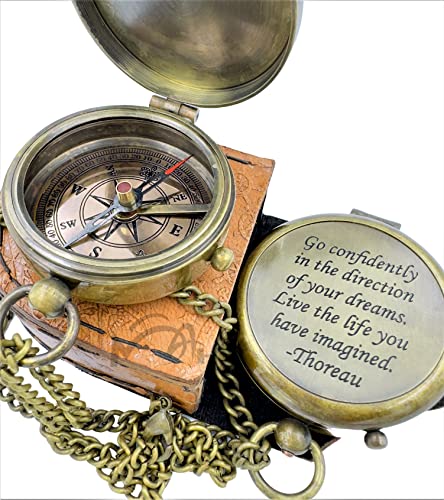 【中古】【未当て嵌める・未開封品】MAH 金管楽器羅針儀 Thoreau\u0027s Go Confidently ひき掛ける句と目じるし入り口・入口なめし革入れもの 道のり衣嚢羅針儀 C-3270