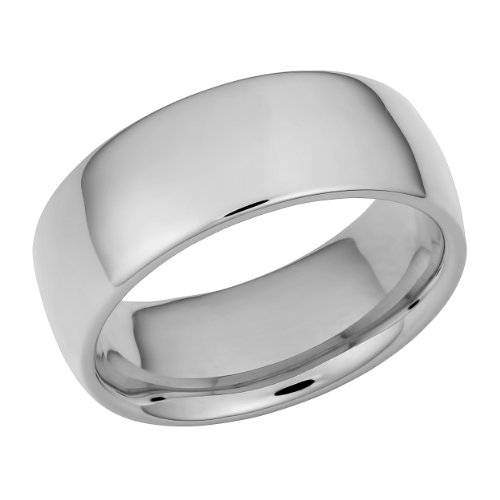 【中古】【未当て嵌める・未開封品】Kooljewelry 一緒になる指環 14K白いことゴールド 8粍 がら明き 好いたらしい相応う