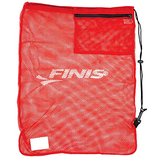 【中古】【未当てはめる・未開封品】FINIS メッシュギアバッグ 赤いこと