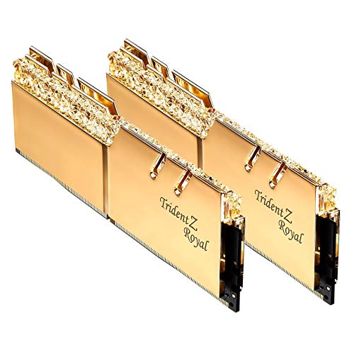 【中古】【未当て嵌める・未開封品】G.Skill Trident Z Royal Series (Intel XMP) 32GB (16GB x 2) 288いの一番 SDRAM DDR4 3200 CL16-18-38 1.35V デュアル通信路 事務机とっ始めおぼえ書き