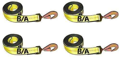 【中古】【未使用・未開封品】BA Products 数量 2 38-200-L-x4 14フィート 交換用ストラップ タイダウン スナップフック付き ロールバック カーハウラー キャリア フラットベ