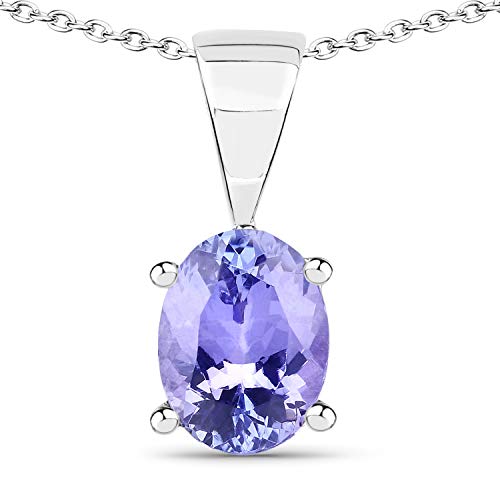【中古】【未使用・未開封品】Bonyak Jewelry オーバルタンザナイトペンダント スターリングシルバー