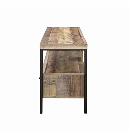 【中古】【未当て嵌める・未開封品】Coaster Home Furnishings 60\" TV Console Weathered Pine Rectangular/Brown/Country Rustic 141［並行輸入］"