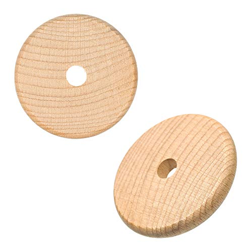【中古】【未使用・未開封品】Paracord Planet 木製ディスクビーズ - ナチュラルカラー 3インチ サイズ - ジュエリー製作、タグ、クラフト用 - 5、10、25、50、100個パックを｜AJIMURA-SHOP