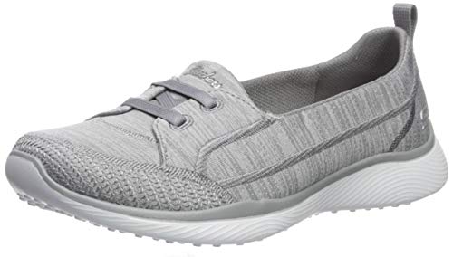 【中古】【未当て嵌める・未開封品】Skechers レディース マイクロ張りさける 2.0-Best Ever スニーカー, 薄墨色。, 24.5