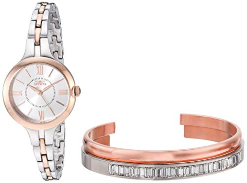 【中古】【未当て嵌める・未開封品】Invicta Women\u0027s Angel Steel Bracelet \u0026 Case Quartz Silver-Tone Dial Analog Watch 29347
