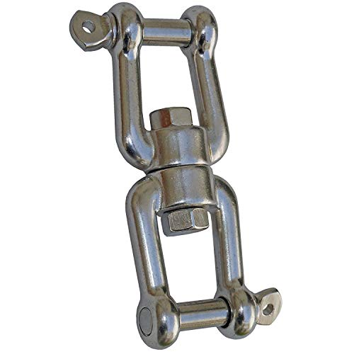 【中古】【未使用・未開封品】Jingyi Marine 316ステンレススチール ジョージョーアンカー 回転チェーンコネクター ボート用 5/16\