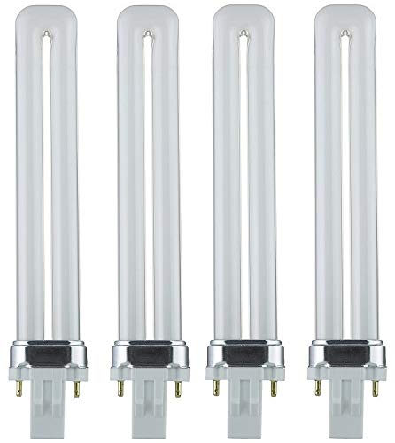 【中古】【未使用・未開封品】Sunlite PL13/SP65K 13ワット コンパクト蛍光灯 プラグイン 2ピン電球 6500K 4個パック