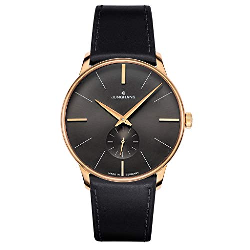 【中古】【未当てはめる・未開封品】Junghans Meister PVD 手一巻きウオッチ | ブラックホースレザーストラップ 027/5903.00