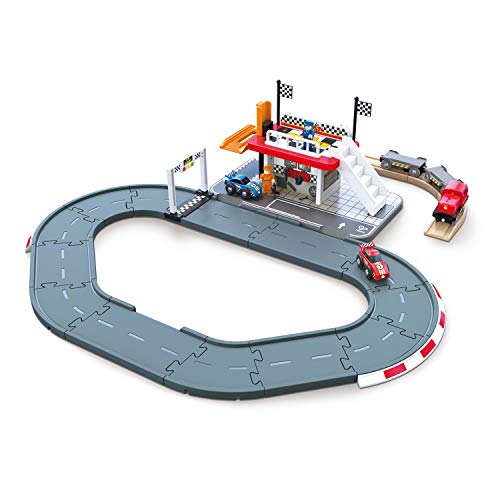 【中古】【未使用・未開封品】Hape(ハペ) レーシングサーキットセット E3734