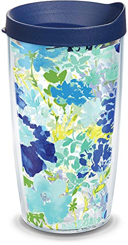 【中古】【未使用・未開封品】Tervis アメリカ製 二重壁フィエスタ断熱タンブラーカップ 冷たい飲み物と熱い飲み物を冷たく保つ 16オンス メドウフローラル｜AJIMURA-SHOP