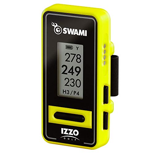 【中古】【未当て嵌める・未開封品】Izzo Golf Swami Voice Clip GPS, Small, Yellow
