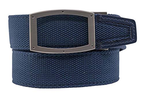 【中古】【未使用・未開封品】Nexbelt ニューポート 2019 ネイビーナイロン レザーチップゴルフベルト