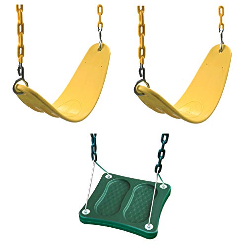 【中古】【未使用・未開封品】Swing-N-Slide WS 5110 2つのエクストリームデューティーイエロースイングシート スタンドアップスイングスイングセットリフレッシャーバンドル