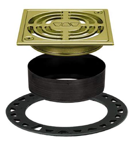 【中古】【未使用・未開封品】Schluter Kerdi-Drain Grate Kit, 4" Brushed Brass｜AJIMURA-SHOP