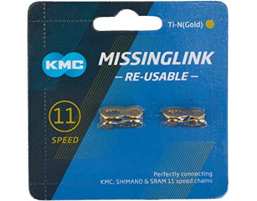 【中古】【未使用・未開封品】KMC Missing Link 11スピードチタンゴールド（ブルー） 11速、5.65ミリメートル、再利用可能な、チタンゴールド [並行輸入品]｜AJIMURA-SHOP