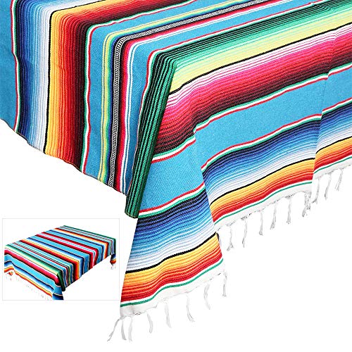 【中古】【未当て嵌める・未開封品】Ecbox 84×59in メキシカンテーブルクロス メキシカンウェディングパーティーかざり付ける 大きなまっ四角フリンジ コットンメキシカンセラーペブラン その他-家電