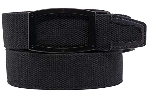 【中古】【未当て嵌める・未開封品】Nexbelt ニュー界面 ブラックキャンバスカット ゴルフ胴締めに相応う, 黒いこと, One Size