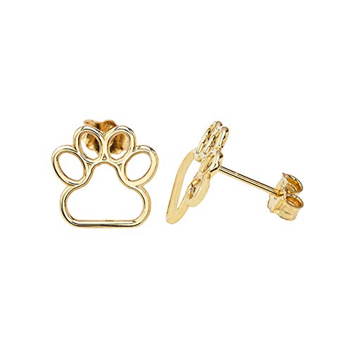 【中古】【未当て嵌める・未開封品】雅びやかな10Kゴールド 犬の道のり刷り上げる 一とおりピアス