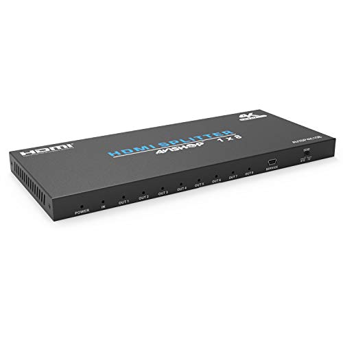 【中古】【未使用・未開封品】AVISHOP 18Gbps 1x8 HDMIスプリッター 1~8 HDMI出力 HDMI 2.0b/HDCP2.2 4K@60Hz 4:4:4 EDID設定｜AJIMURA-SHOP