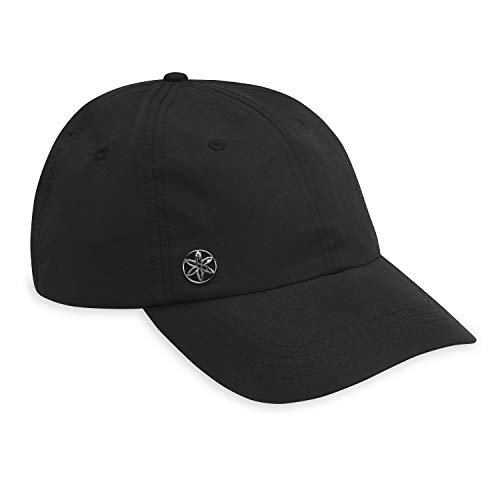 【中古】【未使用・未開封品】Gaiam クラシック編みフィットネスハット ? 吸湿発散性汗ヘッドバンド、カーブの付いたひさし、調節可能なぴったりフィットサイズストラップ（