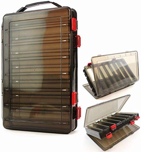 【中古】【未使用・未開封品】14コンパートメント 両面釣りルアーフック タックルボックス 透明ハードプラスチック ルアー餌 イカ ジグ ミノー フック アクセサリー 収納ケー 12,254円