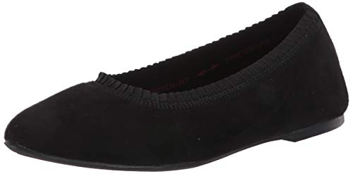 【中古】【未当て嵌める・未開封品】Skechers レディース Cleo-Concertina-フラウンス付き添い人襟 スキマー バレー平ったい US 大きさ: 6 色つや: 黒いこと