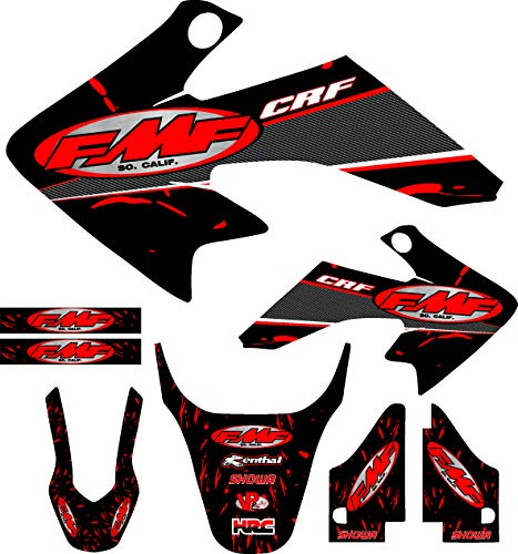 【中古】【未使用・未開封品】Fit 04-12 CRF50 レッド FMF グラフィックキット シュラウド プラスチック デカール CRF 50 デカール MXステッカー|AJIMURA-SHOP