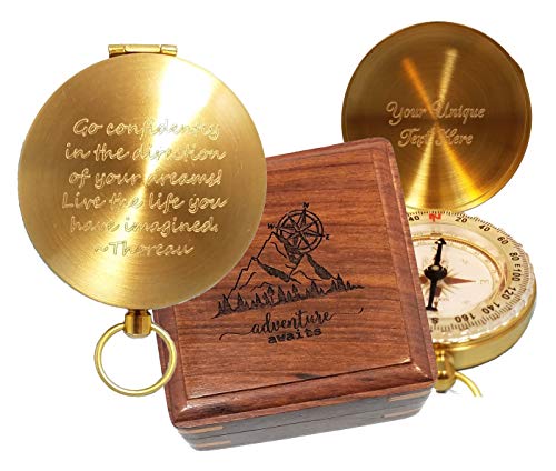【中古】【未使用・未開封品】Stanley London 刻印コンパス Thoreau's Go Confidently 引用 1 15/16\