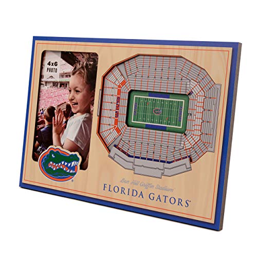 【中古】【未使用・未開封品】YouTheFan NCAA フロリダゲーターズ 3D StadiumViews 写真フレーム 12インチ x 8インチ