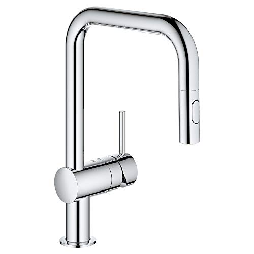 【中古】【未使用・未開封品】GROHE 32319003 Minta デュアルスプレー プルダウンキッチン蛇口 1.75gpm スターライトクローム|AJIMURA-SHOP
