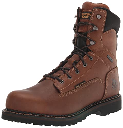 【中古】【未使用・未開封品】Georgia Giant Revamp 防水ワークブーツ US サイズ: 12 カラー: ブラウン