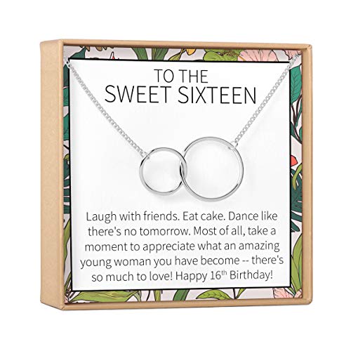 【中古】【未使用・未開封品】Dear Ava Sweet 16 ギフトネックレス スイートシックスティーン 16歳の誕生日 彼女へのギフトに 2つのインターロックサークル