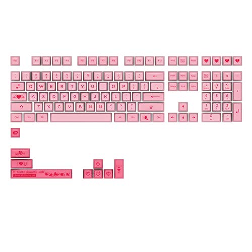 【中古】【未当て嵌める・未開封品】AKKO Cupid 117 Key SA Dyesub PBT手がかり旗がしら仕掛ける メカニカルキーボードゲームキーボードキーキャップ用