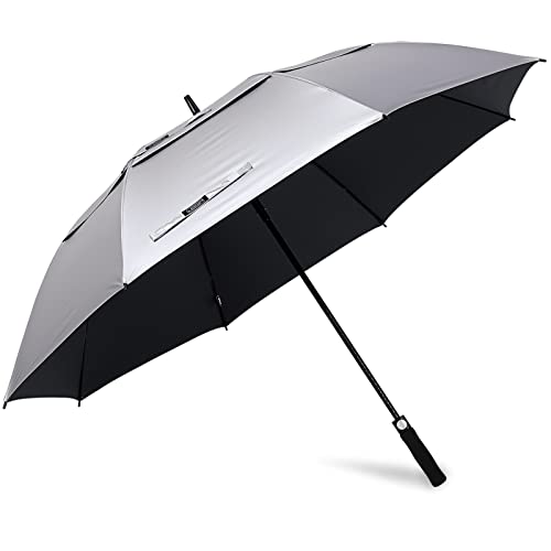 【中古】【未当て嵌める・未開封品】G4Free ゴルフ傘 日がさ 長傘 8本骨 UV撥ねのける UVブロッカー ワンタッチ 自動小銃開け 大きな傘 晴雨兼用 颶風相応う 遮光 通い 通学 運動競技御覧になる