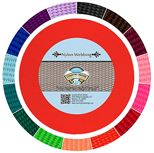 【中古】【未当て嵌める・未開封品】Country Brook Design | 1in超掛け目ナイロンウェビング